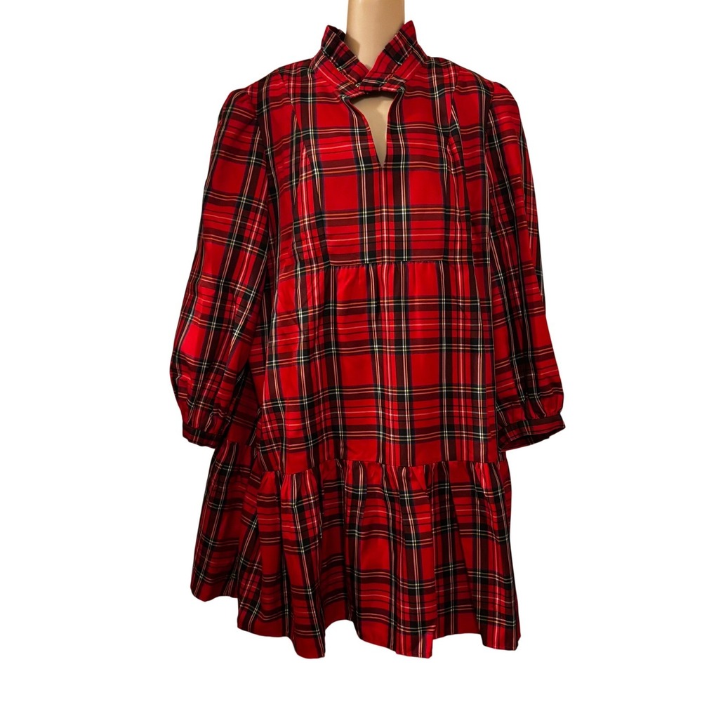 Tuckernuck Women's‎ Dress 3XL NWT Royal Stewart Tartan Palmerston Red Plaid Xmas